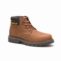 Caterpillar Outbase Steel Toe Work Férfi Bakancs Barna, HU-A040